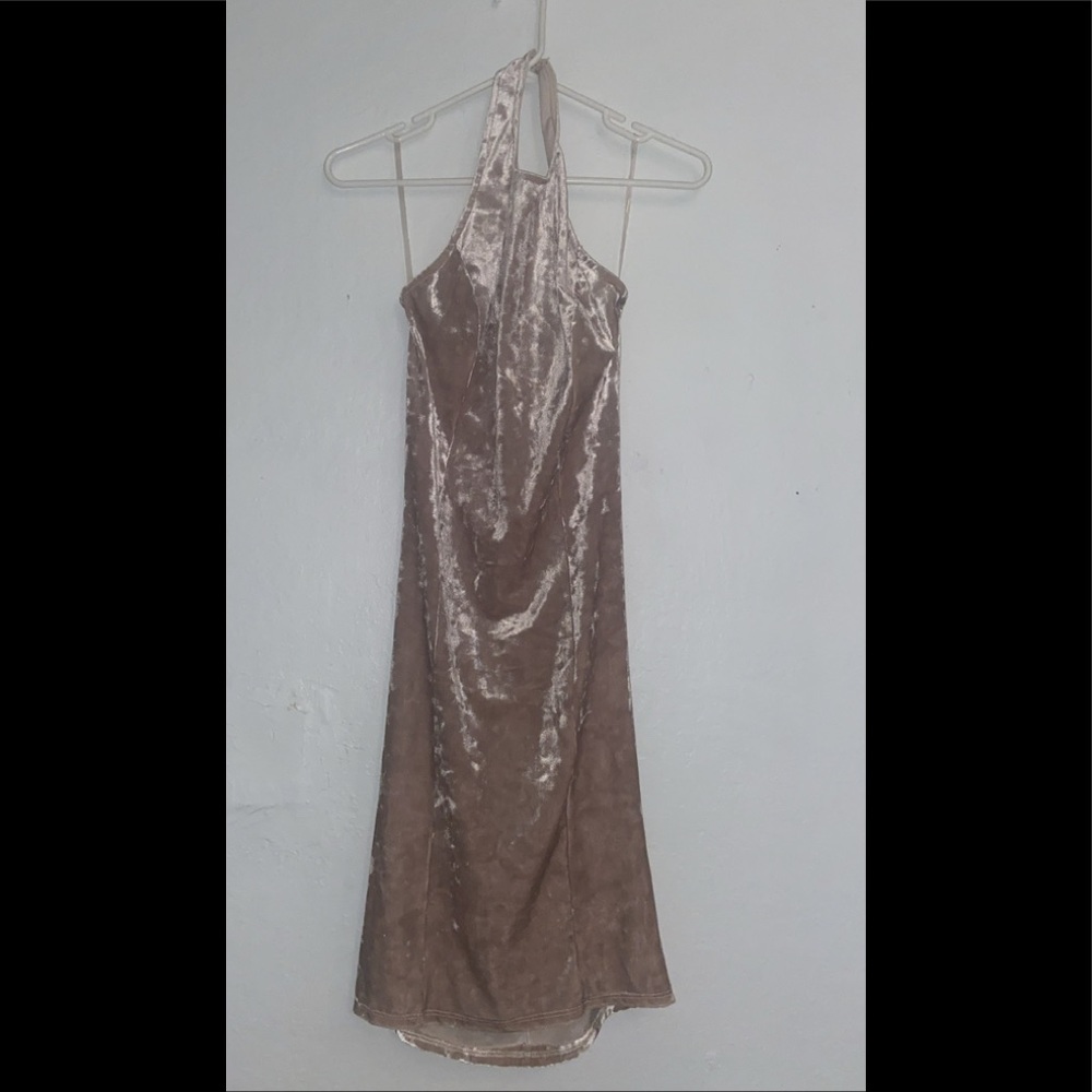 Fashion nova Halter velvet dress